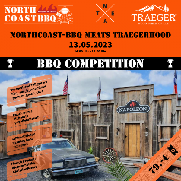 Northcoast BBQ meats Traegerhood, 13.05.2023