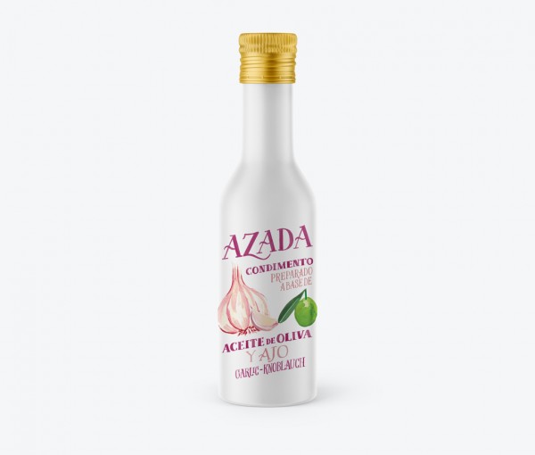 Azada-Olivenöl mit Knoblauch, 225ml