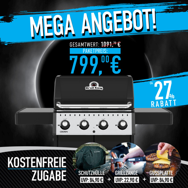 Broil King Crown™ 420 MEGA ANGEBOT inkl. kostenfreie Zugaben