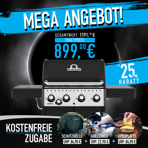 Broil King Crown™ 440 MEGA ANGEBOT inkl. kostenfreie Zugaben